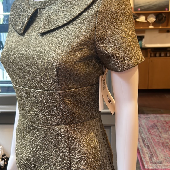 Rolando Gold Midi Dress - Picture 4 of 8